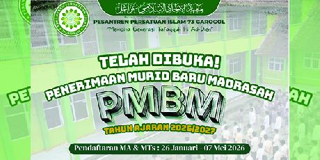 PENERIMAAN MURID BARU MADRASAH